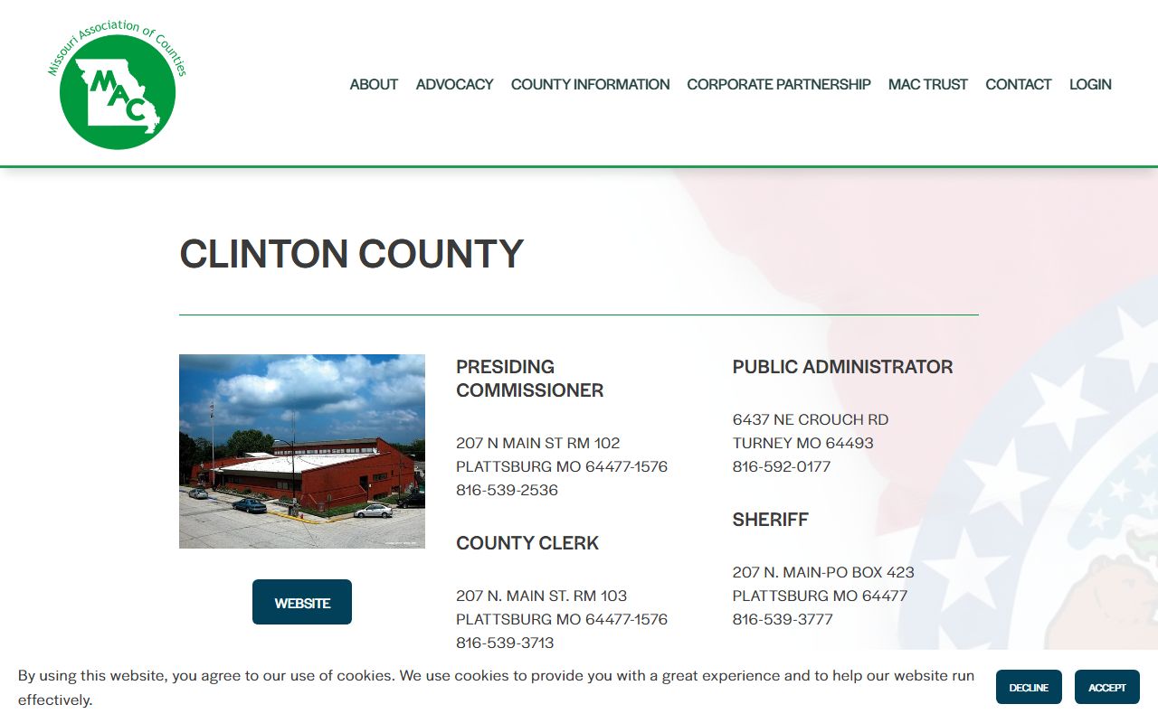 Clinton County Jail sheriff directory inmate custody contact