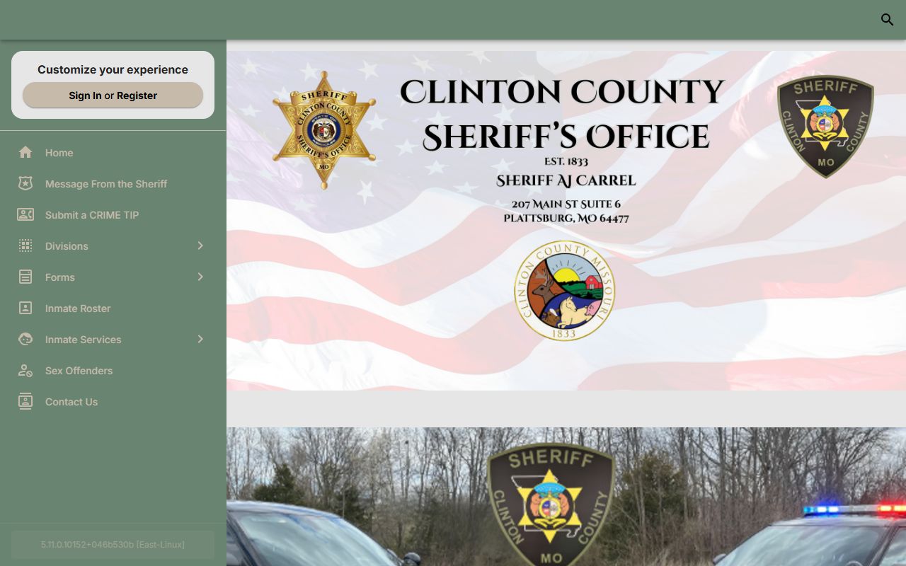 Clinton County inmate records sheriff home inmate link
